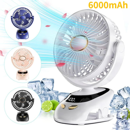 WO.Poblwc Small Desk Clip On Fan