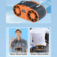 30000mAh Portable Waist Fan Strong Daul Airflow 7Speeds 11000RPM Rechargeable Clip on Fan for Outdoor Camping Fishing Max 32H