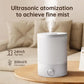 Top-Fill 2.5L Ultrasonic Cool Mist Humidifier for Large Rooms, Nursery, and Plants - 24-Hour Operation, Ultra Quiet, Night Light