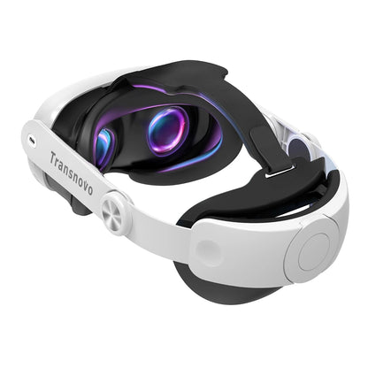 TRANSNOVO For Oculus Quest 3/3S Head Strap VR Accessory for Meta Quest 3/3S One-Button Retractable Lightweight Elite Strap