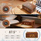 Wooden Digital Alarm Clock with Bluetooth Speaker - ElectronAge