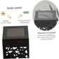 6PCS Solar Powered LED Garden Stake Lights Decorative Hollow-Out Lawn Lamps, Waterproof Outdoor Landscape Lighting 400mah