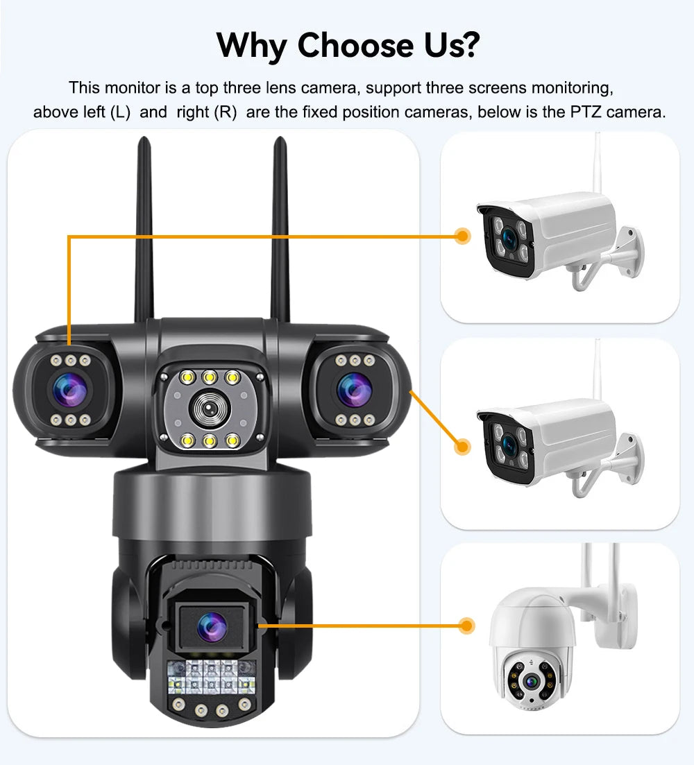 V380 Pro WiFi IP Camera Outdoor 12MP - ElectronAge