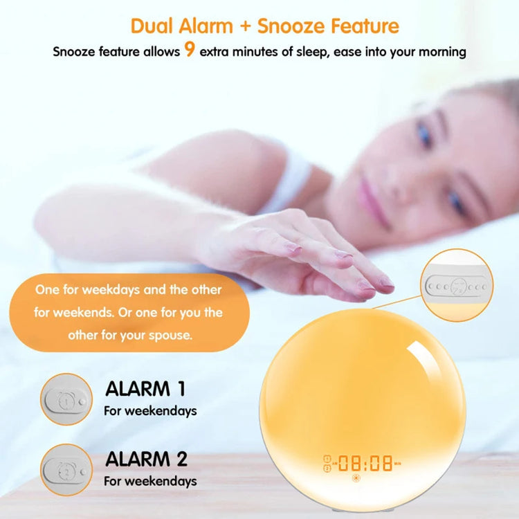 Niditon Wake Up Light Alarm Clock - ElectronAge