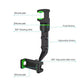 Car Rearview Mirror Phone Holder 360° Rotatable and Retractable Car Phone Mount Multifunctional Rear View Mirror Holder