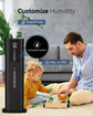 8L Ultrasonic Cool Mist Humidifier with Timer, 360° Nozzle, 3 Speeds for Bedroom, Large Room, Baby & Plants