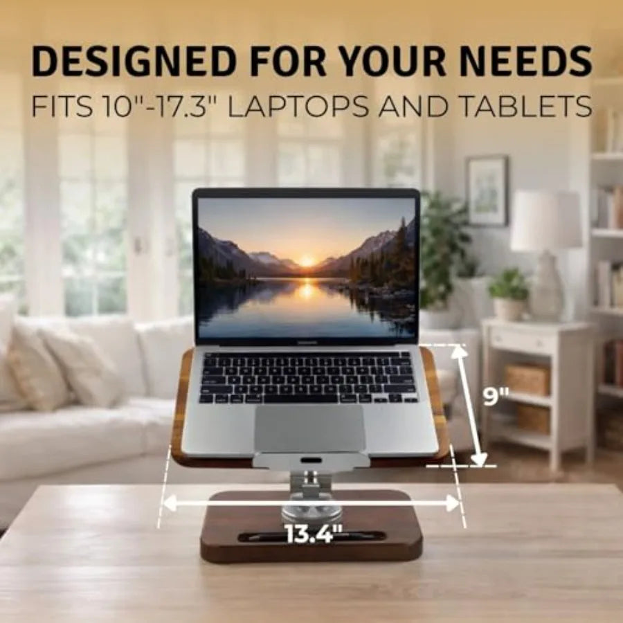 Birchline Wooden Laptop Notebook Stand - ElectronAge