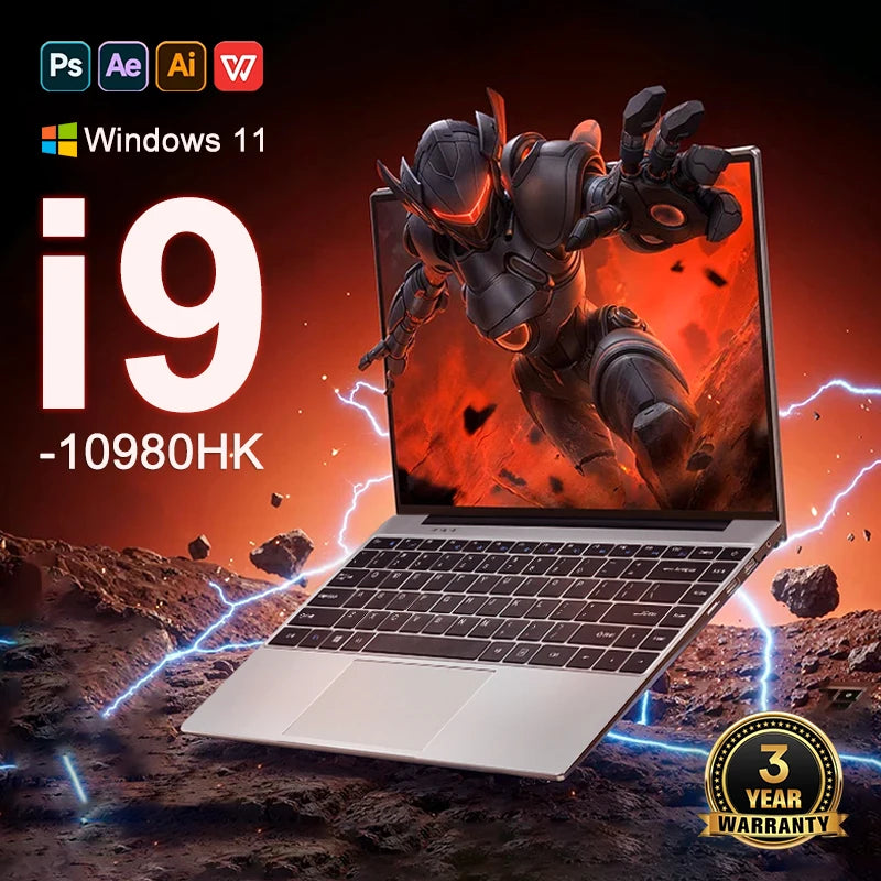 Xiaman Windows 11 Portable Core i9 10980HK Gaming Laptop - ElectronAge