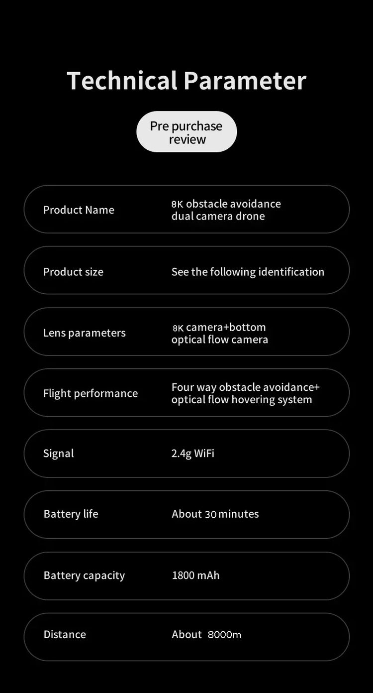 KY102 Drone 8K Dual Camera Quadcopter - ElectronAge