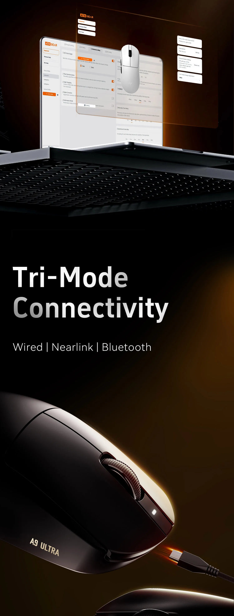 ATK Dragonfly A9 Series Wireless Mouse - ElectronAge
