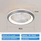 6-Speed Enclosed Circular Fan Light with Remote Control, Bedroom Fan Light, Living Room Bedroom Dining Room Ceiling Light