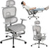 mesh ergonomic office chair with footrest - ElectronAge