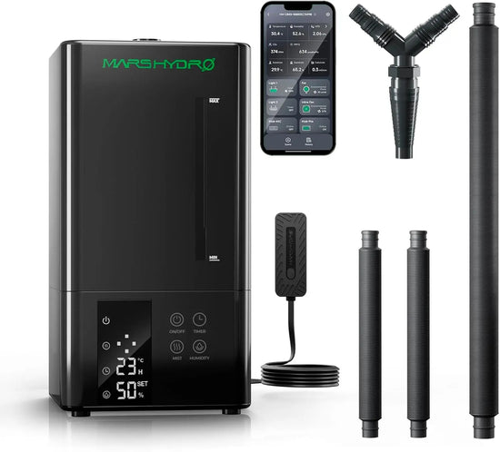 2026 New Plant Humidifier 6L, Adjustable Humidity, Timer, Ultrasonic Silent Operation for Grow Tent
