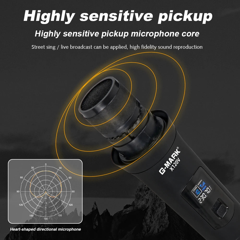 Wireless Microphone G-MARK X120V 2 - ElectronAge