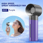 1PC Handheld Mist Spray Fan with 5 Adjustable Levels, USB Fan with Rechargeable 1200mAh, High-Speed Portable Fan.
