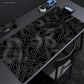 Admisitr XXL Desk Mat Black And White Strata Liquid Mousepad - ElectronAge