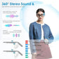 AI Translation Smart Glasses, Anti-blue light lens, Support 160+ languages real-time translation, Stylish audio glasses.