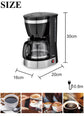 1.25L Electric Drip Coffee Maker 550W Household Coffee Machine 6 Cup Tea Coffee Pot Milk Coffee Maker for Gift 220V Sonifer