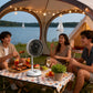 7200mAh outdoor portable silent remote control desktop vertical automatic shaking fan aluminum alloy telescopic timed home fan