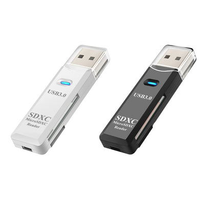 2-in-1 Multi Functional USB 3.0 Card ReaderMicro SD TFMemoryCardReaderUSBFlashDrive CardreaderAdapter For PCLaptops Accessories