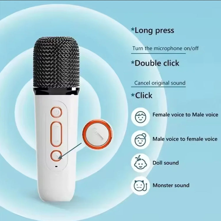Mini Karaoke Machine LED Portable Bluetooth Speaker - ElectronAge