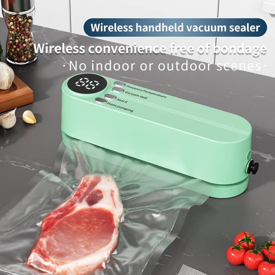 Charging Mini Wireless Fully Automatic Vacuum Sealing Machine - ElectronAge
