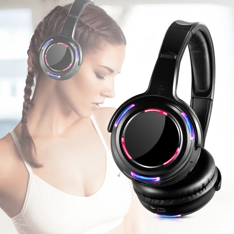 UHF RF Silent Disco Headphones Wireless DJ Headset - ElectronAge