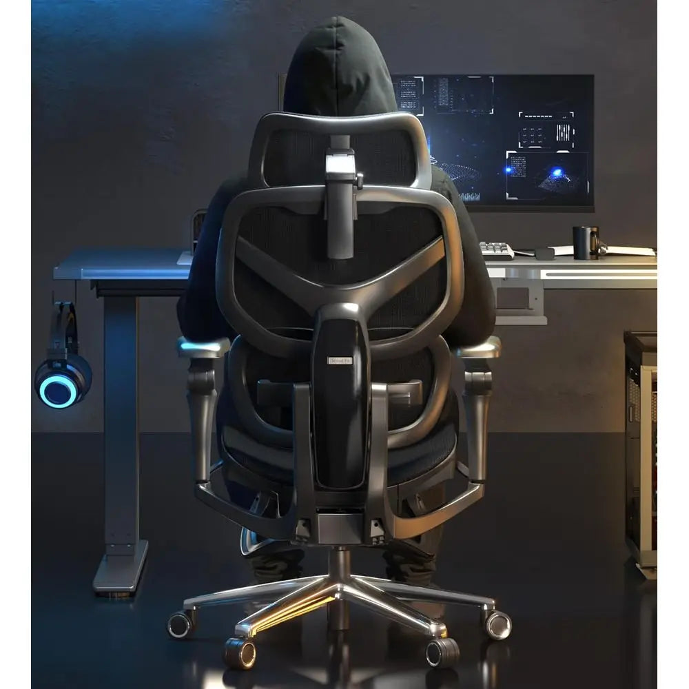 Ergonomic Gaming Chair with Adaptive Lumbar Support - ElectronAge