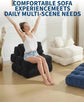 3-in-1 34" Folding Sofa Bed with Pillow Boneless Matress with Back Support Comfy Portable Convertible Sleeper Chair Floor Sofa