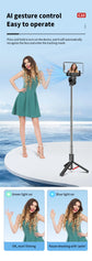 Roreta 360° Rotation Automatic face following Shooting Gimbal Stabilizer Selfie Stick Tripod For iPhone Smartphone Live holder