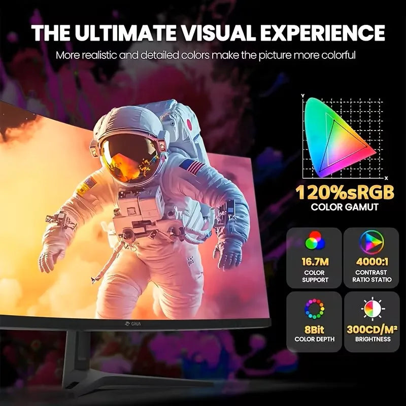 CRUA 34 Inch Ultrawide Curved Gaming Monitor - ElectronAge