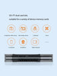 2026 Mini SD TF Card 4-in-1 Multifunction USB Type-C Card Reader External Storage Black Expandable Compatible with USB 2.0
