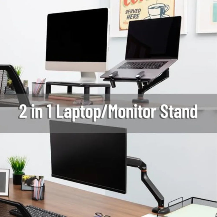 Gas Spring Laptop Desk Mount for 11.617.3 Laptops/Monitors - ElectronAge