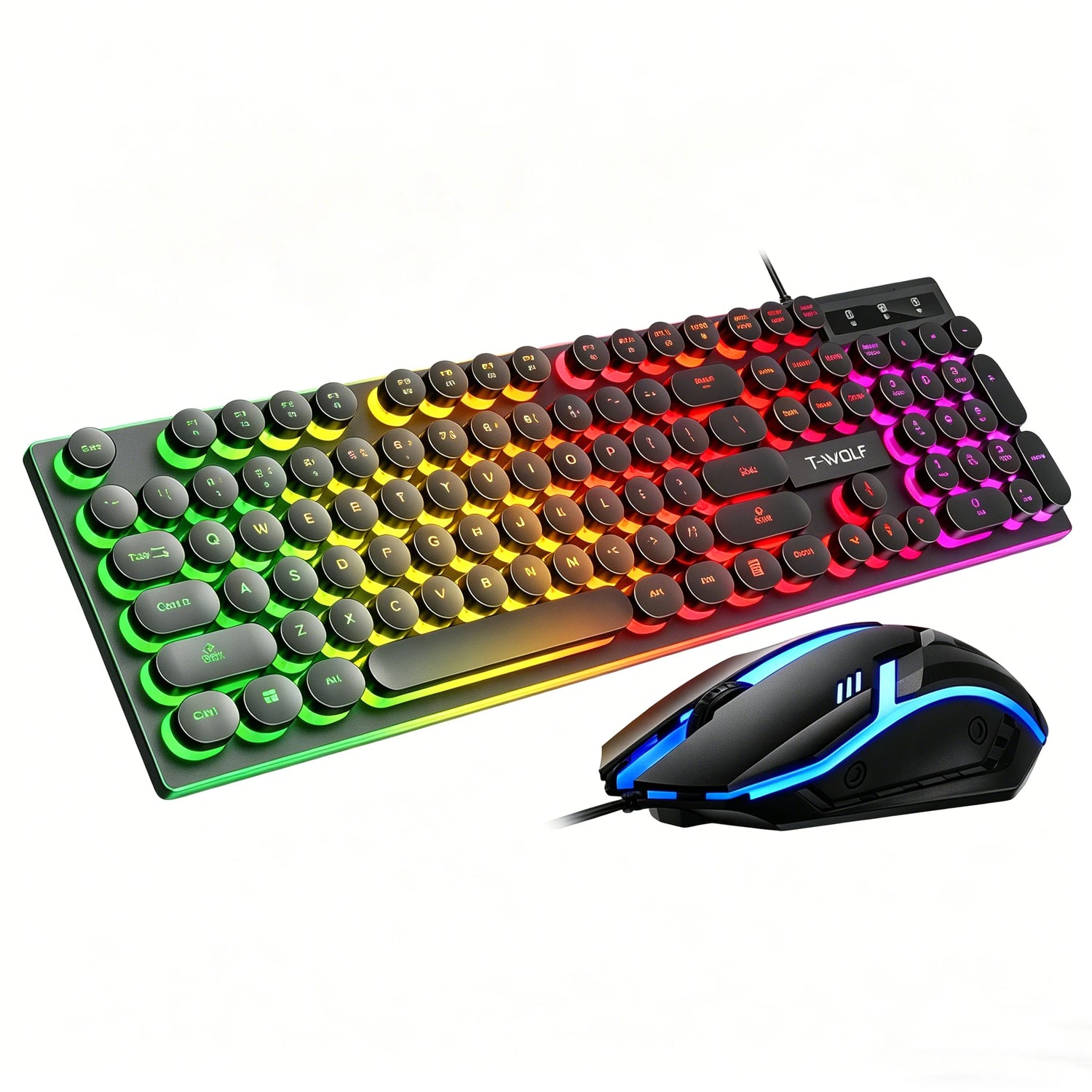 Typewriter style Mechanical feel Gaming Keyboard - ElectronAge