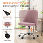 MCQ Armless Ergonomic Fabric Office Chair with 360° Swivel - ElectronAge