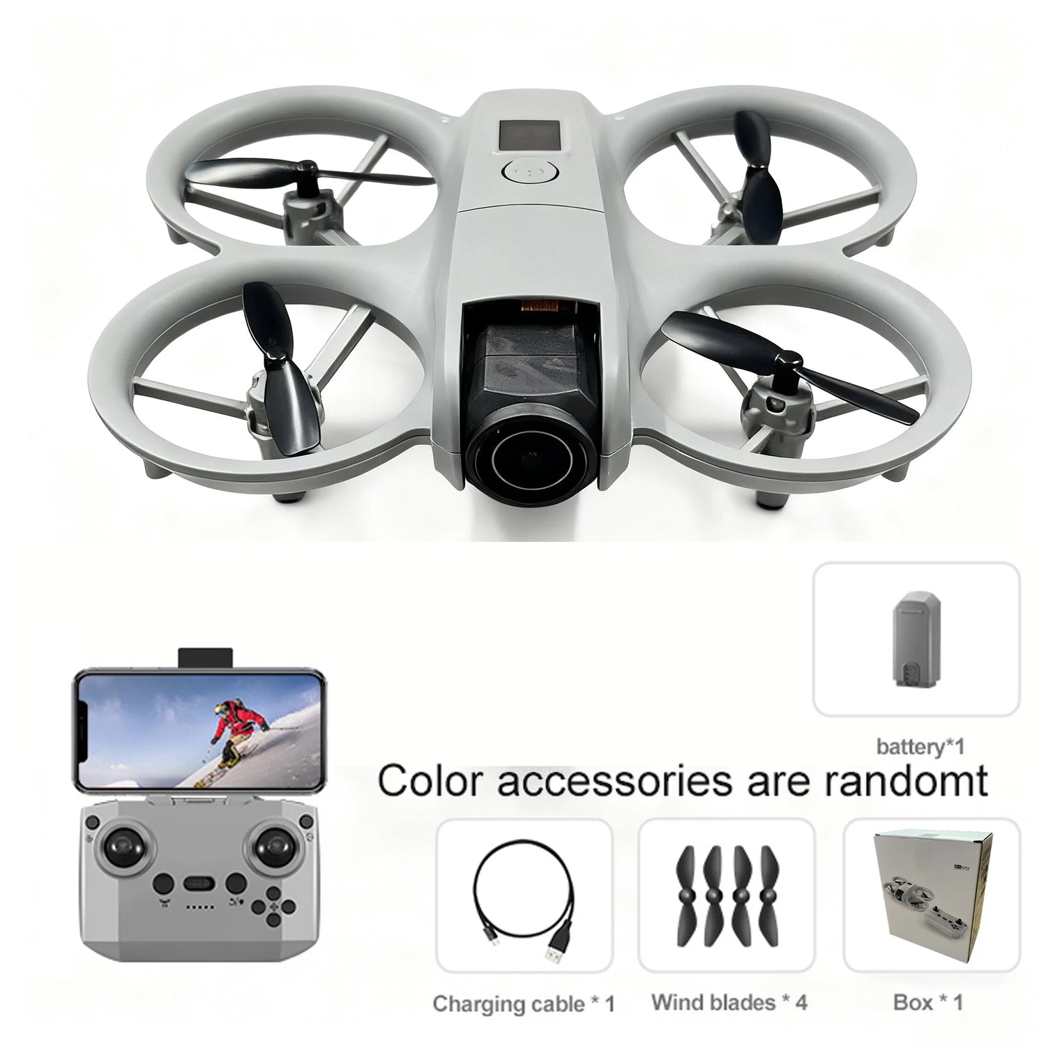 Beginner-Friendly Aerial Drone with Anti-Collision Design - ElectronAge