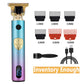 T9 Original Professional Hair Trimmer for Men - Colorful Smooth Feel Body, LED, Sharp Blade, Portable Clipper