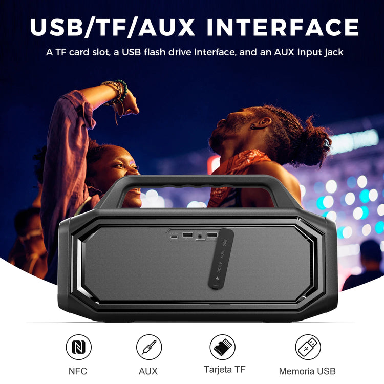 W-KING 80W Speakers Bluetooth - ElectronAge