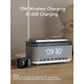 Multifunction Alarm Clock with Fast Wireless Charging 10W - ElectronAge