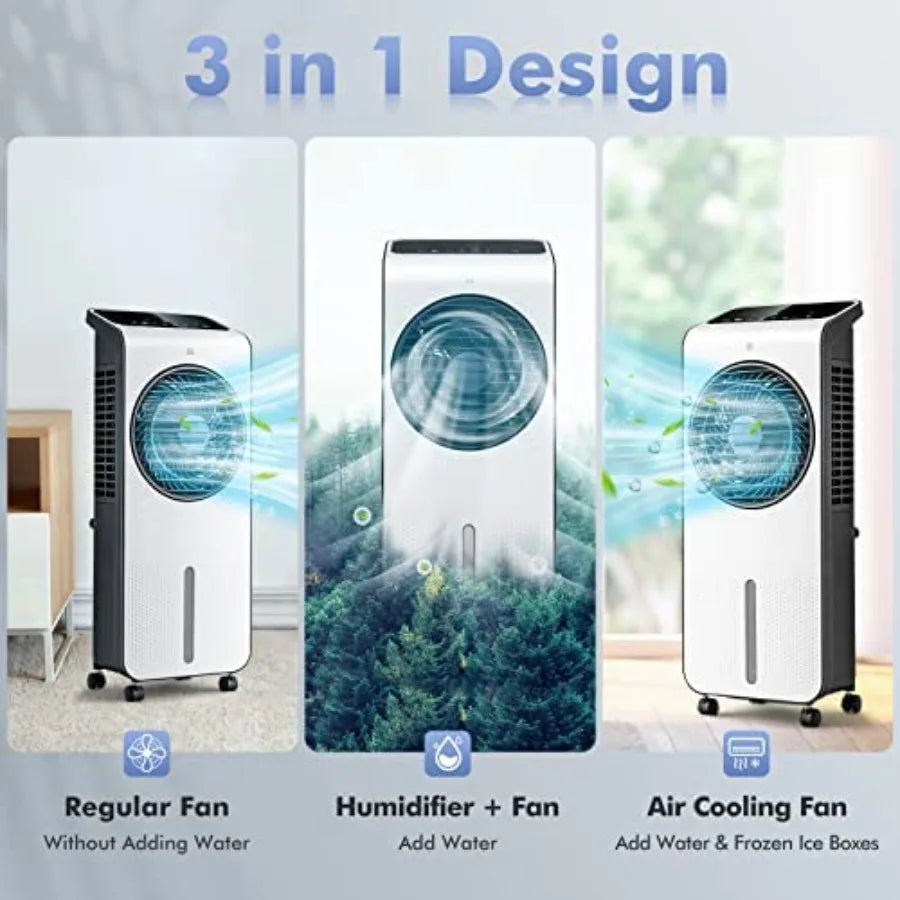 XMSJ Evaporative Air Cooler 3 In 1 Portable Air Conditioner - ElectronAge