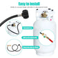 Propane Tank Refill Adapter Propane Bottle Connector With Glow In The Dark Gauge Brass Connector With Hose For Outdoor Stove BBQ