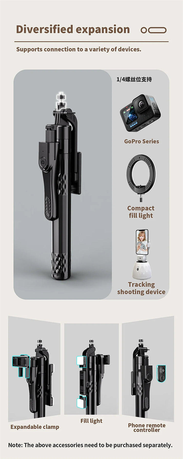 Roreta Selfie Stick Tripod for Cell Phone - ElectronAge