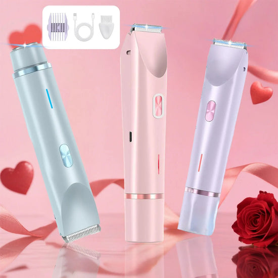2-in-1 dual-head electric epilator and shaver - ElectronAge