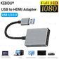 USB 30 to HDMI Adapter 1080P USB to HDMI Converter USB A to HDMI Cable 60Hz Audio Video Adapter for PC HDTV Laptop Projector