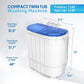 7lbs Electric Washer & 4lbs Spin Dryer Combo - Portable Laundry Solution for RV, Camping, Dorms & Apartments