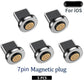 5PCS 7PIN Magnetic Cable Plug Round Fast Charging Adapter Tips for IPhone Samsung Huawei Xiaomi Red Mi OPPO Magnet Charger 2028