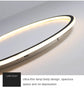 AuraGlow LED modern ceiling light