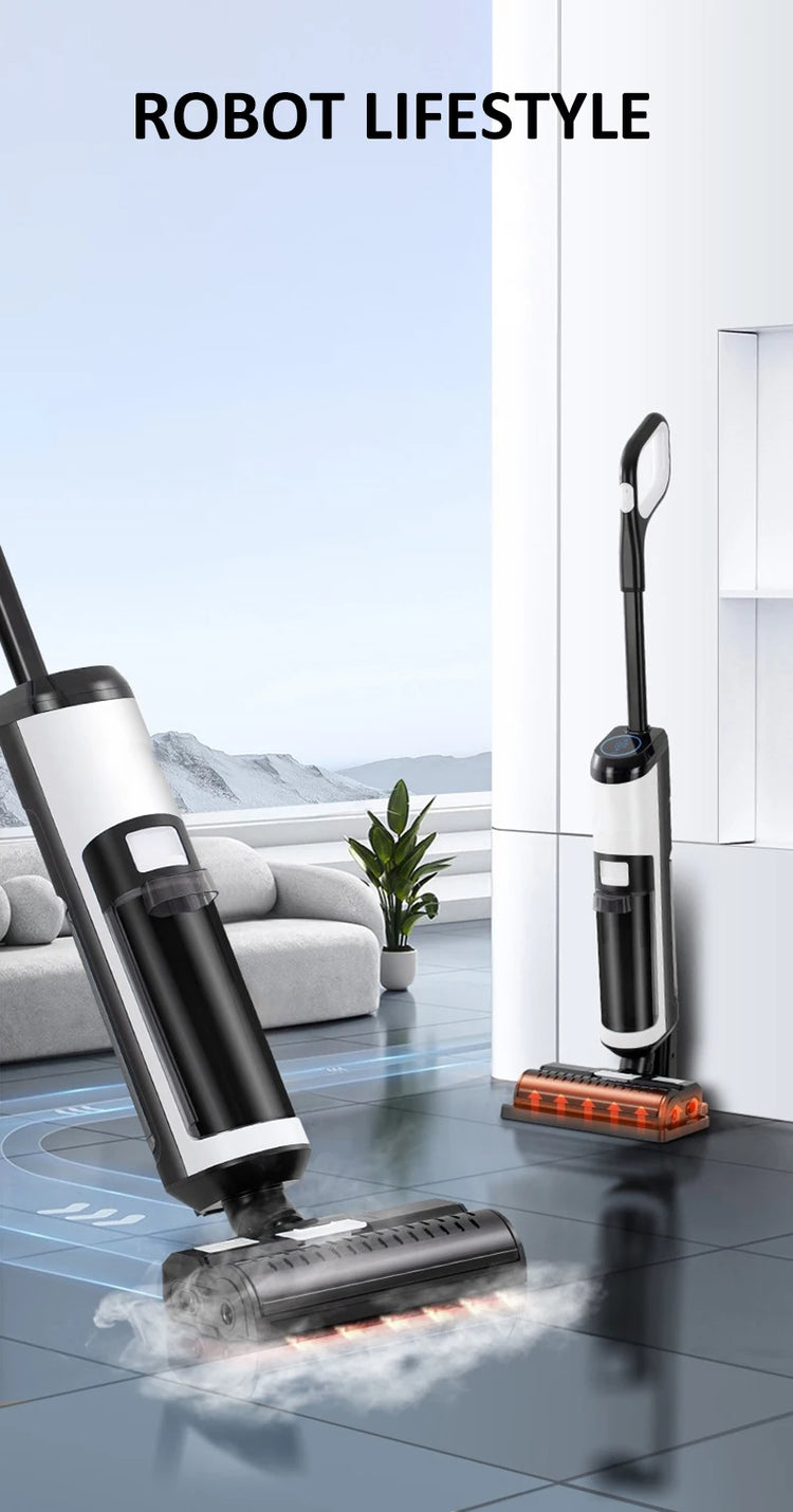 Cordless Handheld Vacuum Cleaner Wet Dry Cleaning Robot - ElectronAge