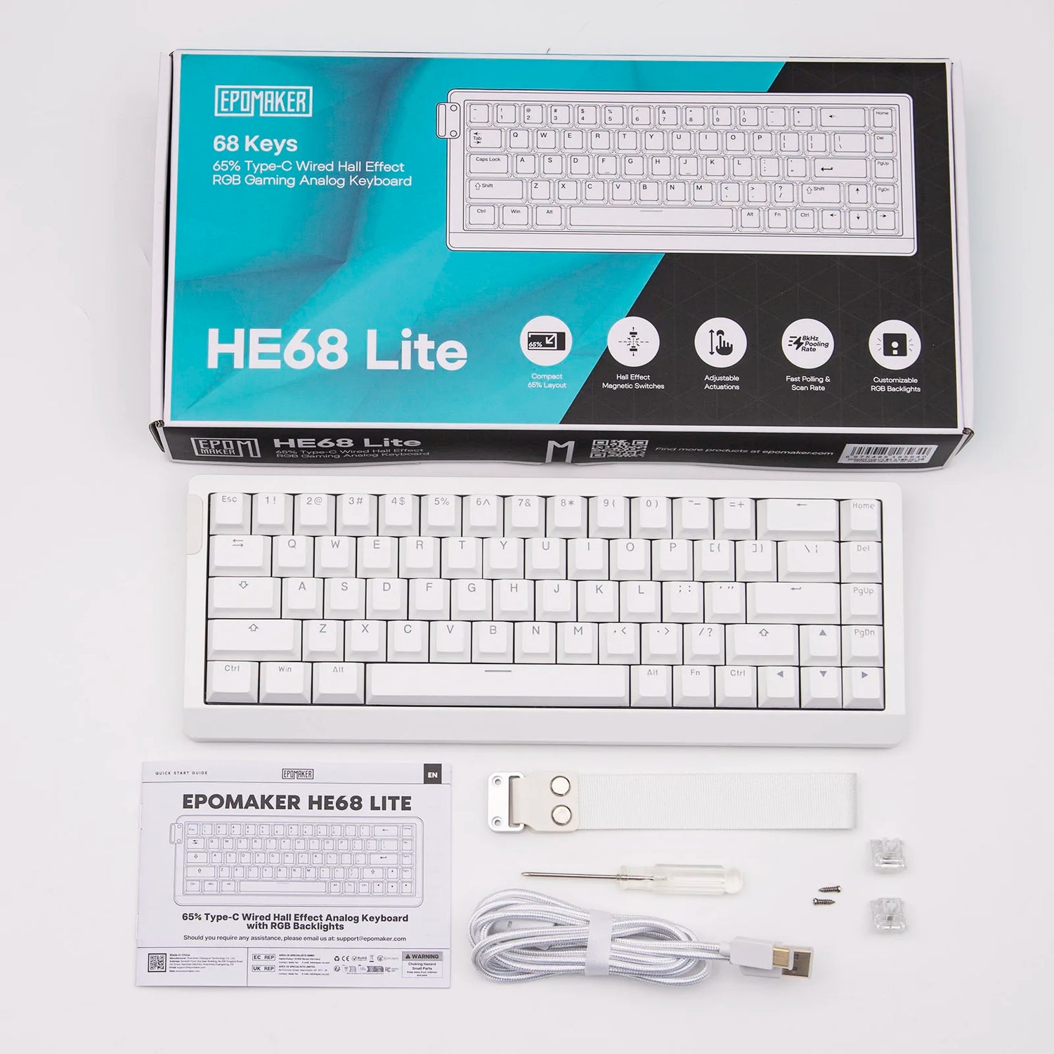 EPOMAKER HE68 Lite Keyboard - ElectronAge