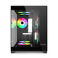 Power Train  Coloured Glaze PC Case Sea View Room 270°full view without column  Desktop Chassis Support 240  Water Cooler